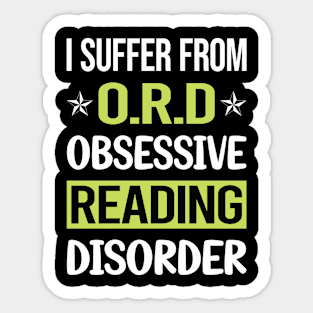 Obsessive Love Reading Book Books Sticker